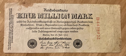 Banconota germania milione - germania., 1