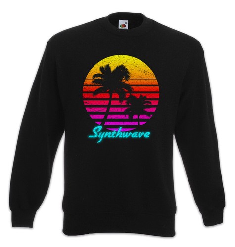 Felpa pullover synthwave - felpa, i