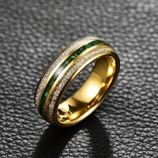Anello Uomo 8mm Placcato Oro