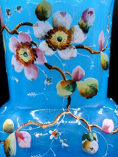 Antico vaso vittoriano blu