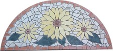 Tappeto rosone mezzaluna in gres porcellanato 80X40 cm