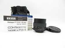 Obiettivo Contax Yashica C/Y Carl Zeiss Distagon 2,8/25 red T*
