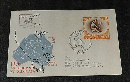 Cachet giochi olimpici 1956 - cachet,
