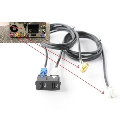 Presa usb con connettore - presa,
