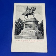 SIENA MONUMENTO A GIUSEPPE GARIBALDI CARTOLINA ANTICA