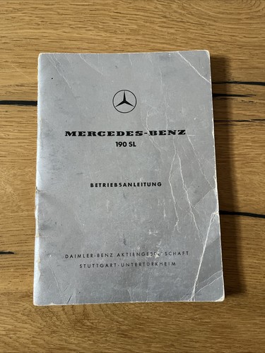 Mercedes 190sl w121 manuale - mercedes,