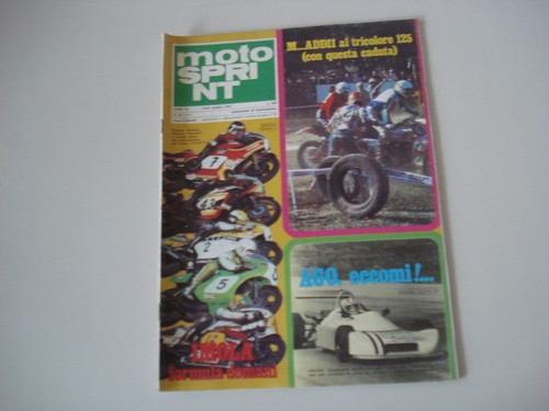 Motosprint 1978 prova - motosprint, test