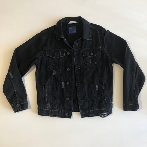 Giacca zara uomo denim nero - zara,