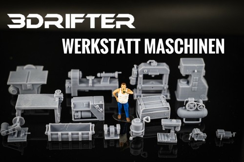 Diorama modelli officina - diorama, 1:43