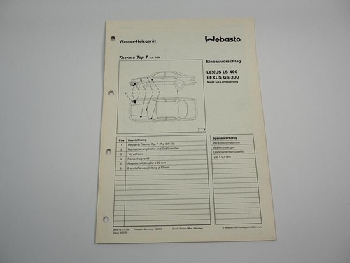 Lexus 400 300 - ls, istruzioni