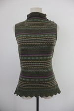 LUISA SPAGNOLI MAGLIONE SMANICATO DONNA M SWEATER WOMAN ITALY CASHMERE ANGORA