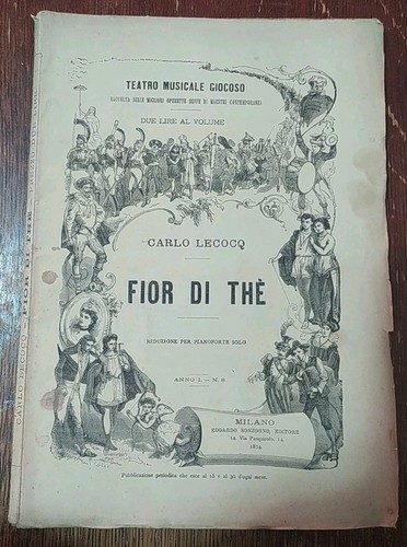 Vecchio spartito musicale - vecchio,