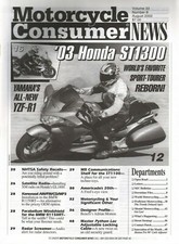 2002 August Motorcycle Consumer News - Vintage Magazine
