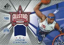 2006-07 VINCE CARTER SPGU 2006 ALL-STAR MEMORABILIA #39/100 ALL-STAR GIOCO INDOSSATO 