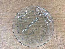 Piatto in vetro soffiato con