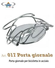 PORTA GIORNALE QUOTIDIANO PER BICI CON MANUBRIO AD EXPANDER COLORE ACCIAIO