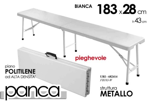 Panca portatile campeggio - panca,