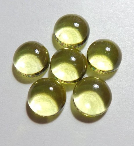 Cabochon tondo quarzo limone