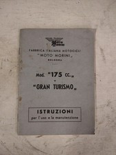 Moto Morini 175 cc. Libretto uso e manutenzione Originale 