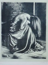 Gregorio Sciltian La Femmina 1972 Autografato Litografia Russo / Italiano