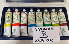 set colori ad olio