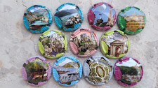 capsula capsule plaques champagne lotto 11 pezzi diversi, serie Francia