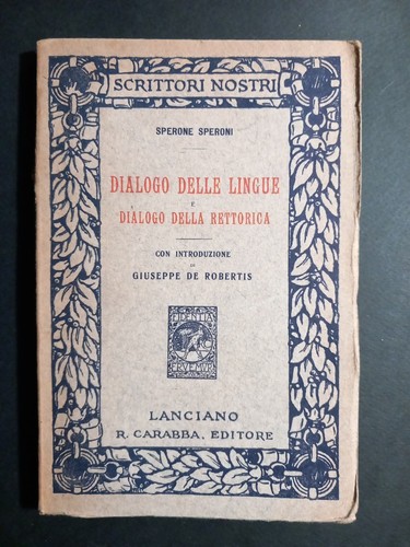 Speroni dialogo delle lingue - speroni,