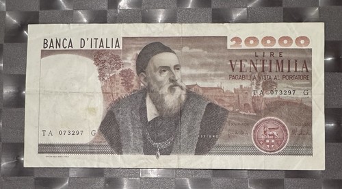 20000 lire tiziano decreto - lire,