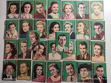 Lotto 30 figurine ATTORI DEL CINEMA NANNINA - ANNI 50 - Ottime -