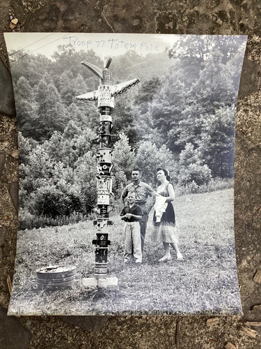 Rara foto totem - , originale