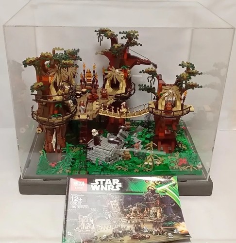 Diorama poblado ewok star - ewok,