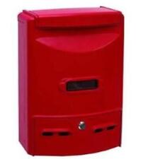 CASSETTA POSTALE IN ALLUMINIO PORTARIVISTE PER ESTERNI "EUROPA" ROSSA FERR 26598