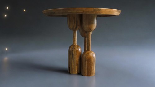 Tavolo tondo design vintage