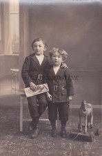 SVIZZERA - St.Gallen - Bambini con Cavallino di Legno - Foto Cartolina Müller