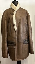 MABRUN SHEARLING Montone usato Uomo Man marrone Tg 52