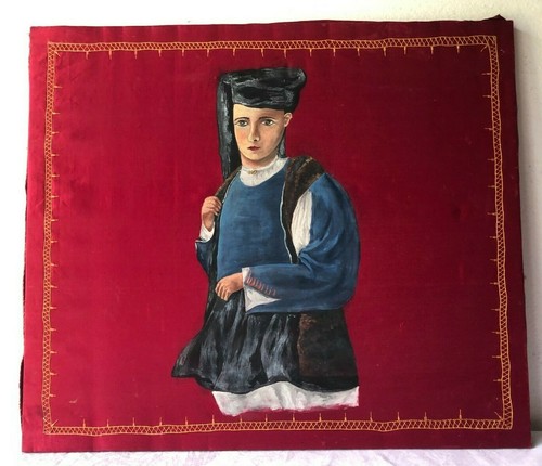 Vecchio quadro costume di - -costume,