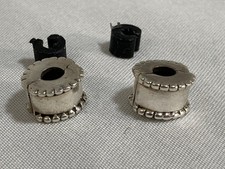 Two Authentic Pandora Sterling Silver BEVELED Clip charms