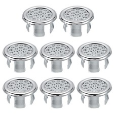 8 pcs sink overflow ring, grey