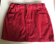 ZARA GONNA IN VELLUTO ROSSO SCURO