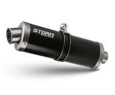 Scarico Storm by Mivv Gp Nero acciaio inox per Suzuki Gsf 650 Bandit 2005 > 2006