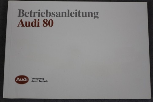 Audi manuale uso - audi, 80