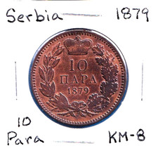 1879 Serbia 10 Para (KM-8)