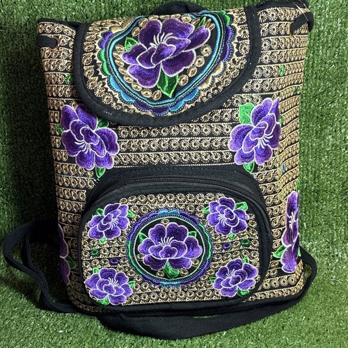 Zaino boho ricamato borsa - zaino,