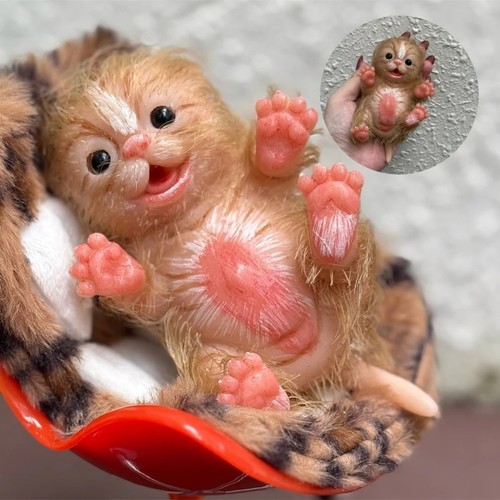 Mini bambola gatto silicone - mini,