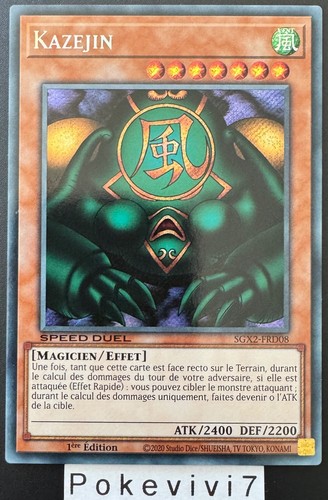 Carte kazejin - carte, yu-gi-oh!