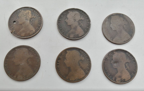 One penny povere - one, x6