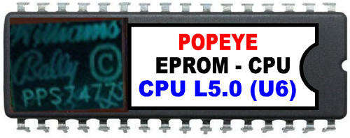 Popeye pinball machine cpu - machine,