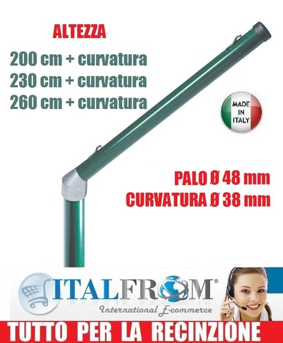 Paletto palo curvo - palo,