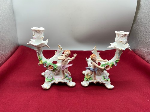 Coppia candelabri stile - coppia,