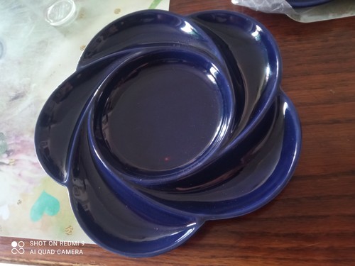 Coppia piatti fonduta vintage - piatti,
